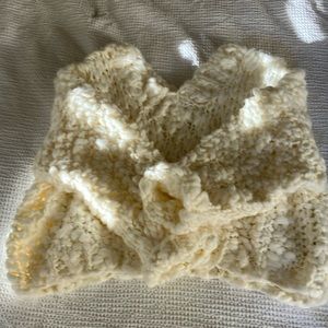 Coziest chunky knit crochet sweater. Oversized and plush in cream